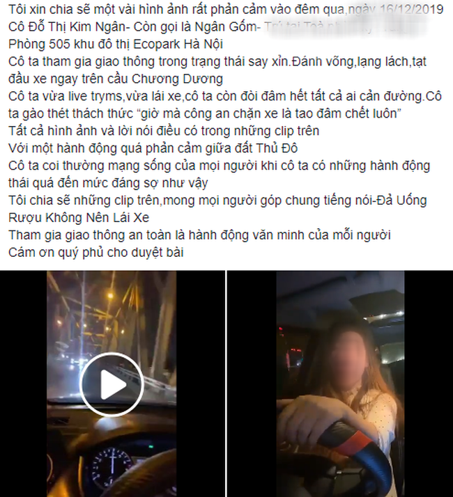 Người phụ nữ say xỉn livestream lái ô tô, liên tục gào thét, đánh võng còn lớn tiếng thách thức: Công an chặn xe là đâm chết luôn-2