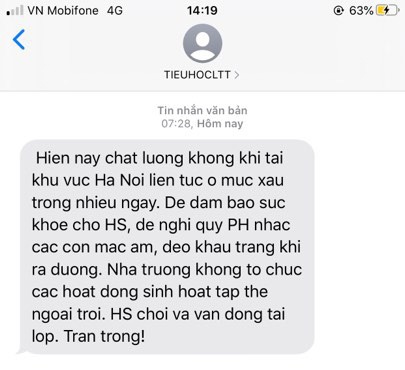 Cha mẹ lưu ý: Học sinh Mầm non, Tiểu học tại Hà Nội được đề xuất sẽ nghỉ học nếu ô nhiễm không khí tới mức nguy hại-6