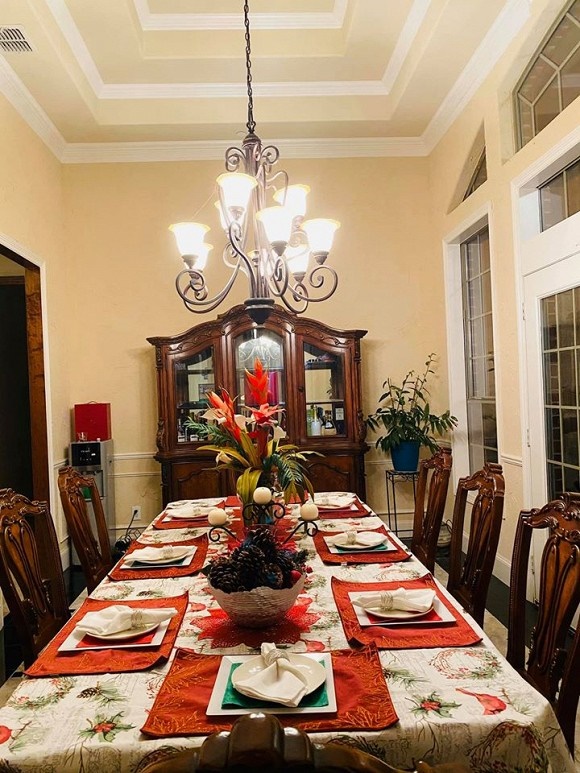 Không gian nhà lung linh, ngập tràn ánh đèn của các sao Việt tại Mỹ vào dịp Noel 2019-5