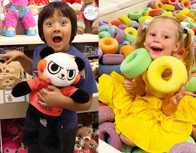 Hai đứa trẻ đứng đầu danh sách 10 ngôi sao kiếm đậm” nhất từ YouTube 2019-2