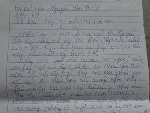 Rơi nước mắt với bài văn tả thần tượng bác bảo vệ của học sinh lớp 7-3