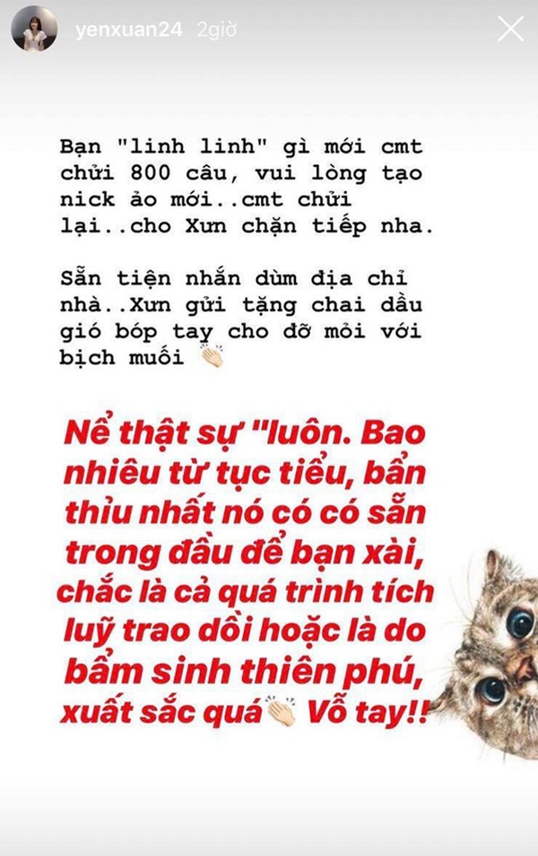 Bị anti-fan xúc phạm bằng từ ngữ tục tĩu, Yến Xuân - bạn gái Văn Lâm tuyên chiến: Chặn hết nick ảo, tặng thêm dầu gió bóp tay cho anh hùng bàn phím”-1