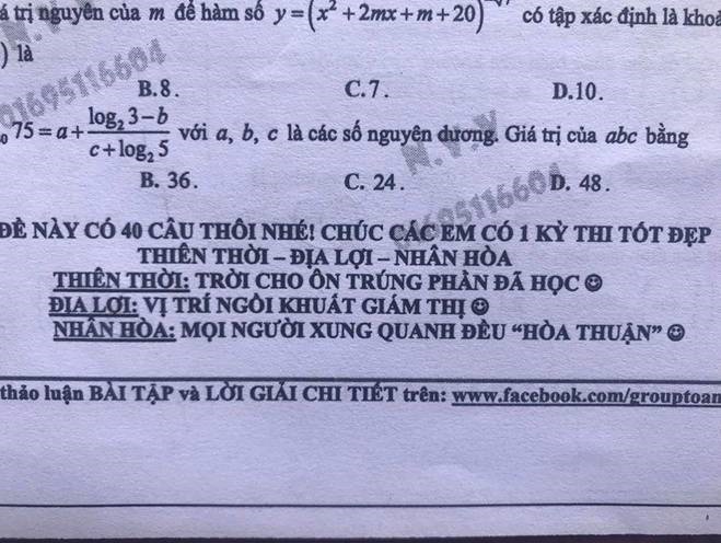 Loạt đề thi chứng tỏ thầy cô nghịch hơn cả học trò, có những đề còn gây lú-3