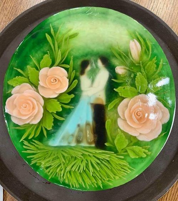 Chiếc bánh đẹp tựa như một bức tranh trong sinh nhật NSND Tự Long-4