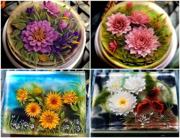 Chiếc bánh đẹp tựa như một bức tranh trong sinh nhật NSND Tự Long-6