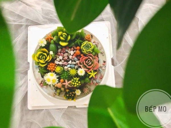 Chiếc bánh đẹp tựa như một bức tranh trong sinh nhật NSND Tự Long-12