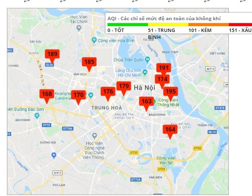 Mịt mù khắp nơi, không khí Hà Nội ở top 7 ô nhiễm nhất thế giới-3