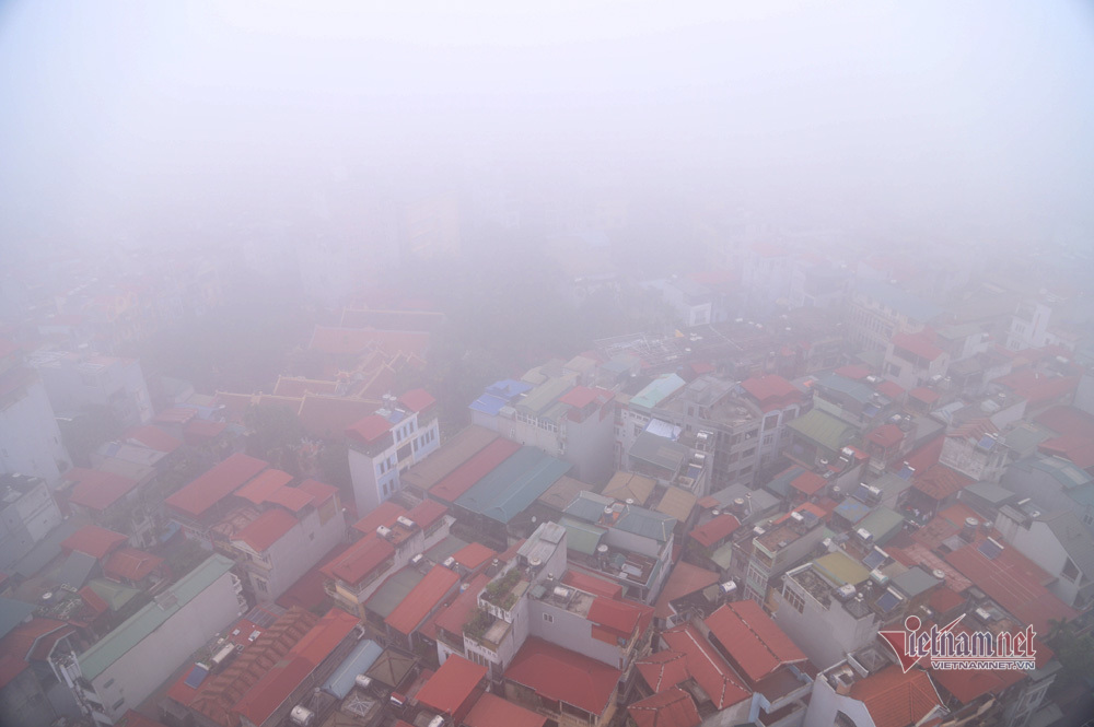Mịt mù khắp nơi, không khí Hà Nội ở top 7 ô nhiễm nhất thế giới-7