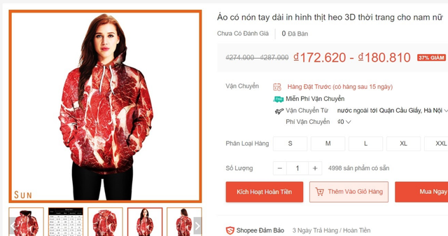 Sốt xình xịch áo in hình thịt lợn: Nhiều bạn trẻ lật tung các cửa hàng tìm mua-3
