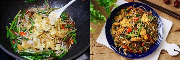 Đi làm về muộn, bữa tối làm chảo miến xào là vừa đủ chất lại không lo tăng cân-4