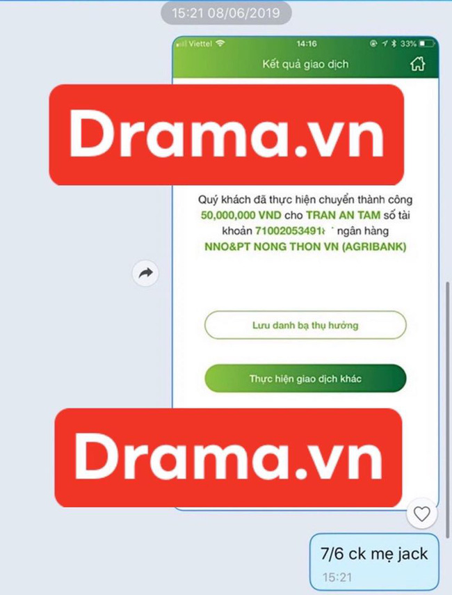 Lộ bằng chứng mẹ con K-ICM chuyển tiền cho Jack giữa lùm xùm bị bóc lột, cát xê đi diễn của Jack chỉ có 4 triệu/show?-1