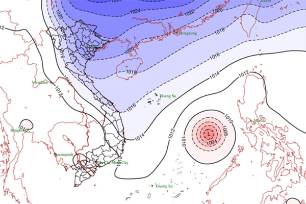 Dự báo thời tiết 26/12, Biển Đông đón bão số 8, miền Bắc mưa rét-2