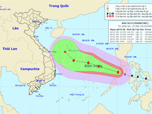 Dự báo thời tiết 27/12, miền Bắc rét đậm, bão số 8 có thể tan trên biển-2