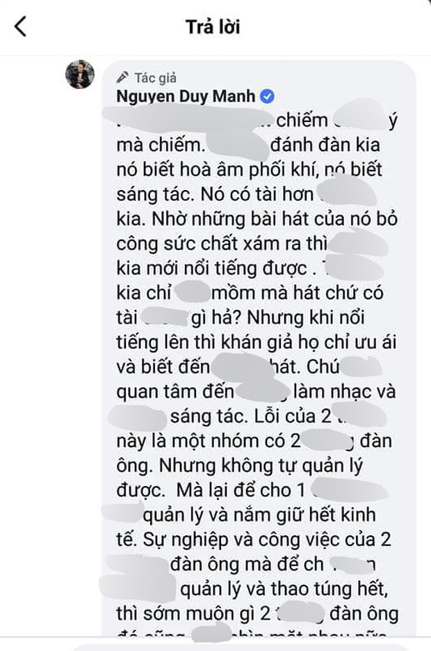 Duy Mạnh gây tranh cãi khi lên tiếng ủng hộ K-ICM, dùng từ ngữ xúc phạm Jack: Ca sĩ chỉ việc đi hát chứ có tài gì-2