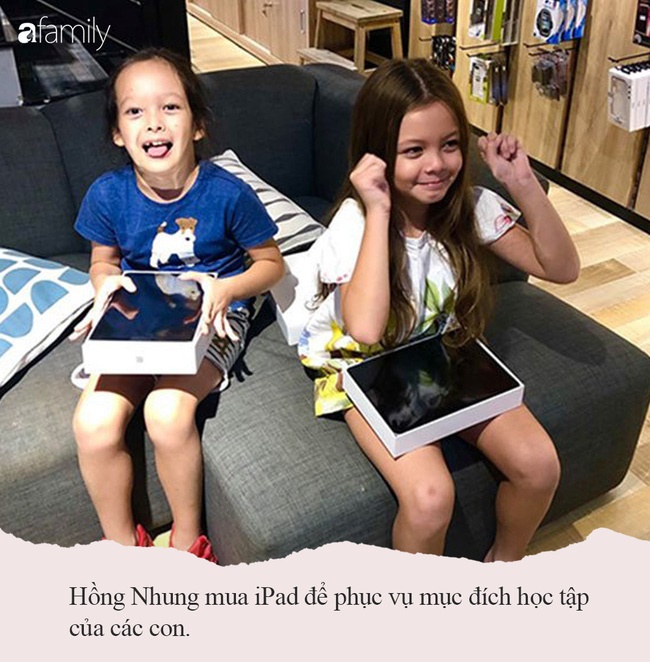 Từng tuyên bố không cho các con tiếp xúc với công nghệ nhưng vì lý do này mà Hồng Nhung phải chịu thua đi mua iPad cho con-3