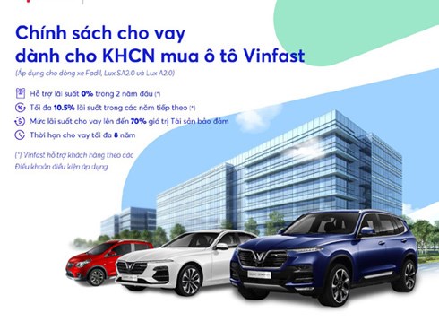 Loạt ưu đãi khi vay vốn MB mua ô tô Vinfast