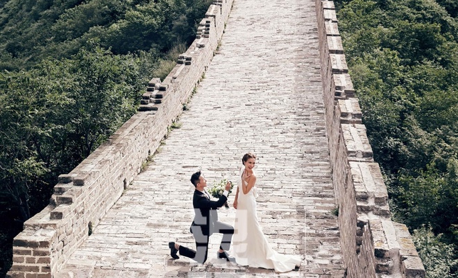 Ảnh cưới ở Vạn Lý Trường Thành của Hàn Canh và mỹ nhân Chiến Lang-4