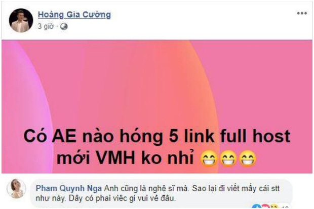 Quỳnh Nga thẳng thừng lên án một nam diễn viên đăng status xin link clip Văn Mai Hương giữa lúc dư luận đang căm phẫn-1