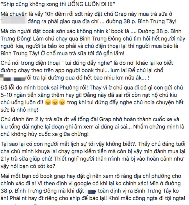 10h đêm đi giao 2 cốc trà sữa, shipper bị khách quát thậm tệ: Ship không xong thì uống luôn đi, nào ngờ đến phút cuối lật ngược tình thế vì lý do không ngờ!-1