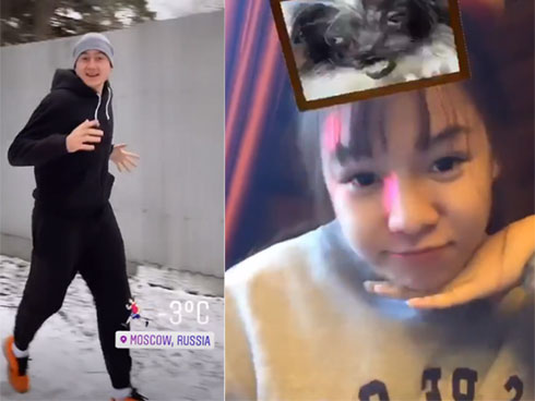 Em gái và mẹ nhảy điệu lò cò gây sốt để tạm biệt Văn Lâm-1