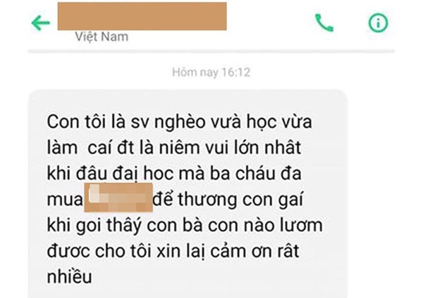 Cay mắt dòng tin nhắn người mẹ gửi kẻ trộm điện thoại: Con tôi là sinh viên nghèo, vừa học vừa làm. Ai lượm được cho tôi xin lại...-2