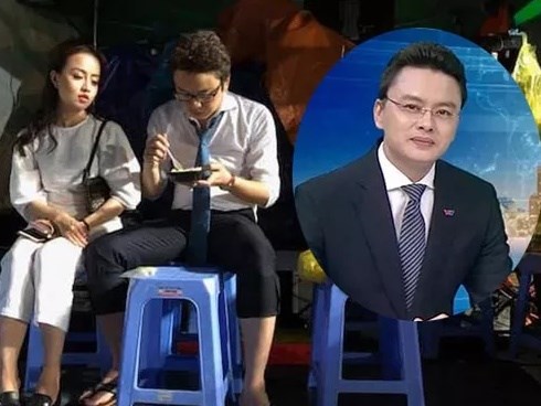 Hình ảnh giản dị, ăn vội vã của MC thời sự nổi tiếng VTV