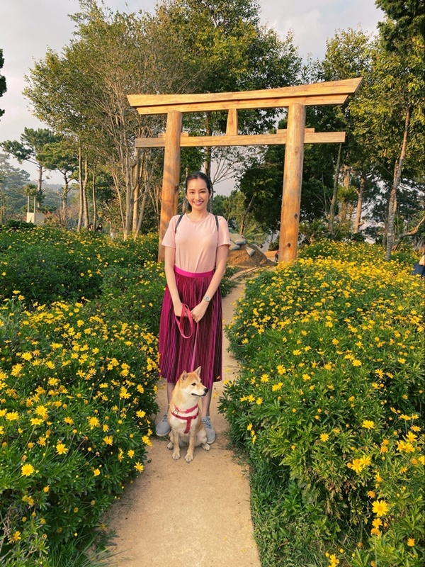 Trúc Diễm vi vu Đà Lạt ngắm mai anh đào-10