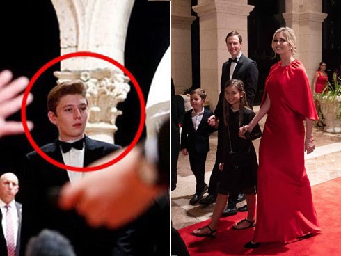 Gia đình Tổng thống Mỹ tổ chức tiệc năm mới xa hoa, quý tử Barron Trump xuất hiện chớp nhoáng, điển trai hết phần thiên hạ