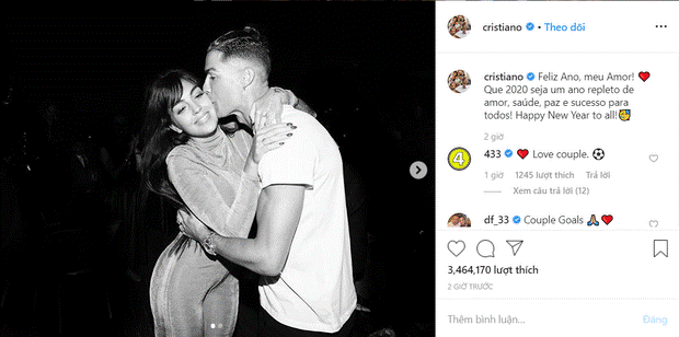 Cũng tài tình như Duy Mạnh, Ronaldo chọn đúng ngày đầu năm để bày tỏ với bạn gái, nhận ngay cơn mưa thả tim từ dân mạng-1
