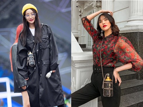 Cùng diện túi bình nước 130 triệu đồng: Dương Mịch mix đồ đẳng cấp, nhìn sang Lan Khuê lại có một chút “sến”