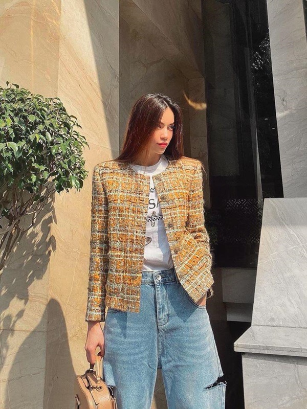 Thanh Hằng, Thiều Bảo Trâm và các mỹ nhân Việt cùng lăng-xê chất liệu vải tweed trong những ngày trở gió-5