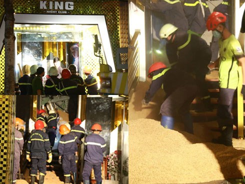 Sập trong vũ trường King Night Club: Đã đưa được thi thể nạn nhân ra ngoài