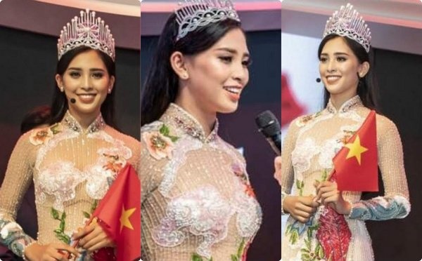 Mới khoe hình sexy, hôm sau đã diện áo dài, đáng tiếc Minh Hằng lại mắc lỗi nội y-7