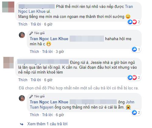 Chồng vắng nhà, Lan Khuê mặc kệ con khóc la đến mệt thì tự nín liền bị góp ý thẳng thừng cách chăm bé-6