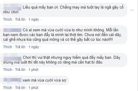 Khóc thét trước độ nghịch bá đạo của học sinh thời nay, tự chế xích đu đung đưa trong lớp, chơi vui thật nhưng ai cũng sợ một điều-1