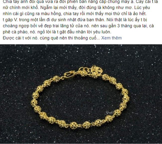 Phiên bản nâng cấp của chia tay đòi quà, chàng trai yêu cầu bạn gái trả lắc tay đã tặng lúc còn mặn nồng theo giá vàng hiện tại-1