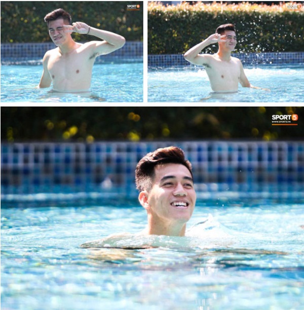 Tiến Linh cover xung quanh anh toàn là nước của Đen Vâu, tuyển thủ U23 Việt Nam khoe body săn chắc-2