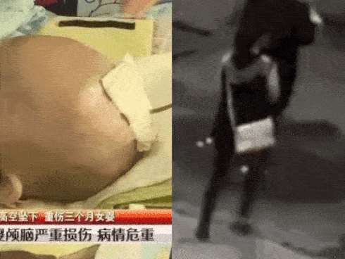 Đứa bé 3 tháng được bà ẵm đi dạo thì bị trái táo rơi trúng đầu rơi vào nguy kịch, danh tính thủ phạm khiến nhiều người bất ngờ