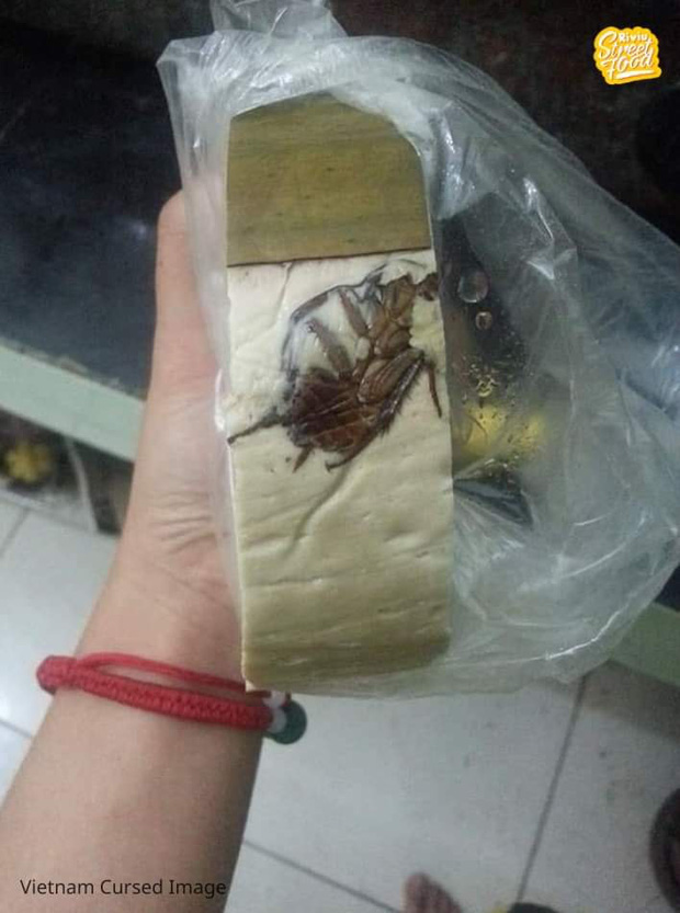 Hình ảnh khúc giò nhân... gián rõ mồn một khiến dân tình hốt hoảng lẫn thở dài: Thịt heo đắt nên được khuyến mãi đây sao?-1