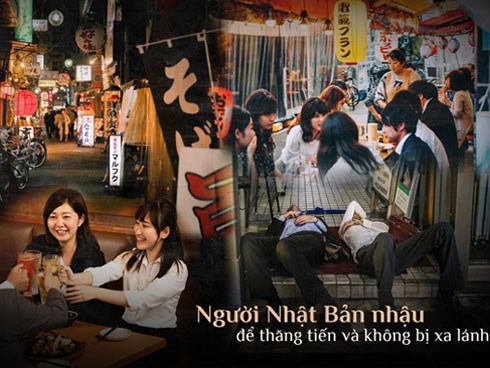 Người Nhật nhậu để thăng tiến và không bị xa lánh