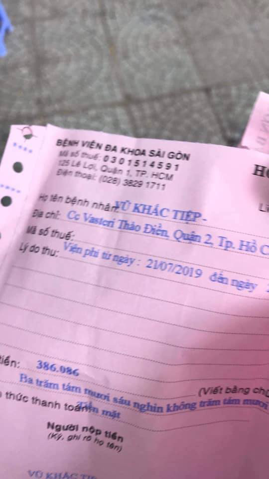 Tuyên bố bị đánh từ thời nông nổi, trẻ trâu nhưng Vũ Khắc Tiệp lại lộ đơn thuốc đi bệnh viện vào tháng 7/2019-2