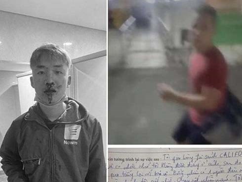 Công an vào cuộc vụ thanh niên lao từ phòng gym ra sảnh chung cư đánh shipper vỡ mặt