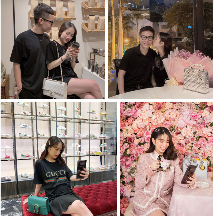 Mẹ bầu thường nghiện khoe bụng, con gái Minh Nhựa thì chỉ mê khoe túi hàng hiệu đắt đỏ-5