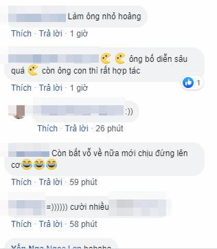 Bị con trai giành ăn quả táo, ông bố lầy lội có màn ăn vạ đỉnh cao khiến cậu con hốt hoảng: Rồi ai là bố, ai là con?-1