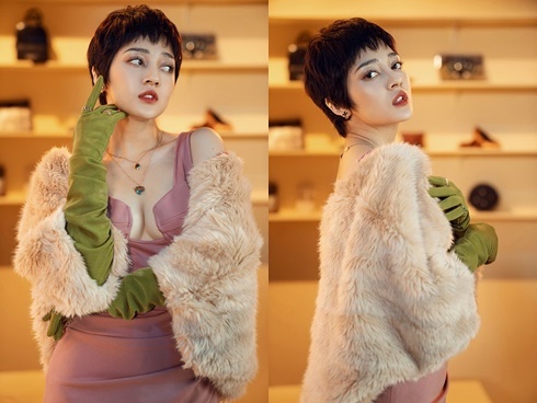 Bảo Anh ngày càng thích diện đồ hở hang sau khi nhuộm tóc bạch kim-10