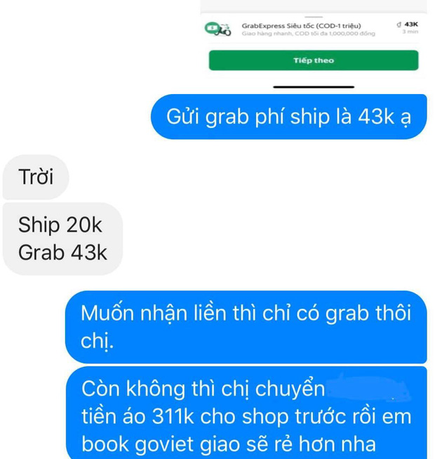 Phận làm chủ shop: Muốn tụt huyết áp trước thượng đế mua đồ trên 300k nhưng nằng nặc xin giảm 1k tiền ship-3