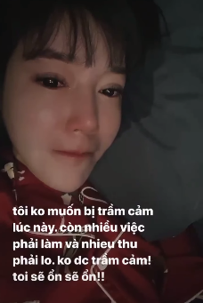 Elly Trần khóc nức nở nhưng không biết đã vô tình để lộ dấu vết sưng phồng trên gương mặt-1