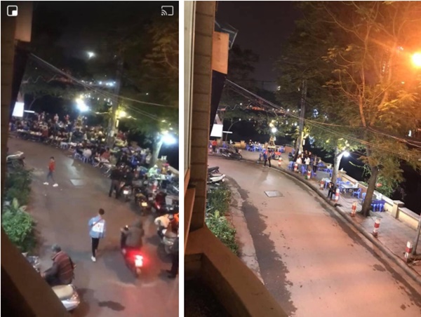 Bức ảnh chụp quán nhậu ở Hà Nội trước và sau nghị định 100 được chia sẻ liên tục-1