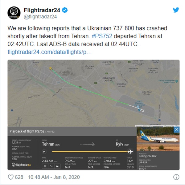 Hiện trường máy bay Ukraine chở 180 người gặp nạn tại sân bay Iran-3