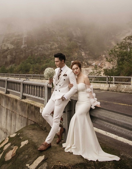 Minh Anh và vợ 9X khoe ảnh cưới lãng mạn tại Đà Lạt-5